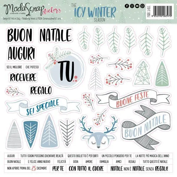 Stickers Modascrap The Icy Winter Season