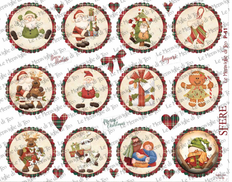 Pannolenci Sfere Glitterate Le Meraviglie di Teo