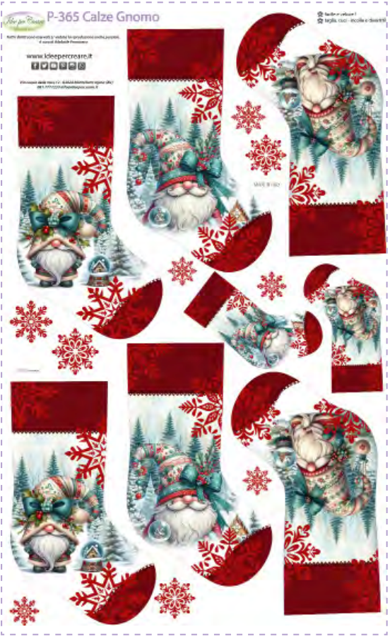 Pannello Calze Gnomo 30cm Idee Per Creare