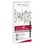 Set 12 pcs Pinceau Double Tombow Couleurs Tons Gris