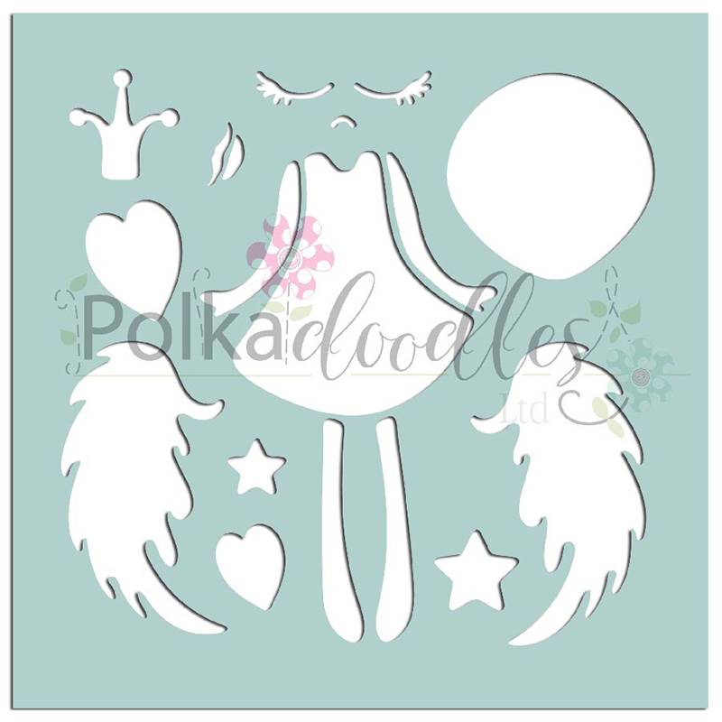 Pochoir Ange Créatif Polkadoodles Cod. PD7533