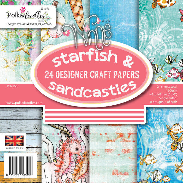 Blocco Polkadoodles Starfish & Sandcastles