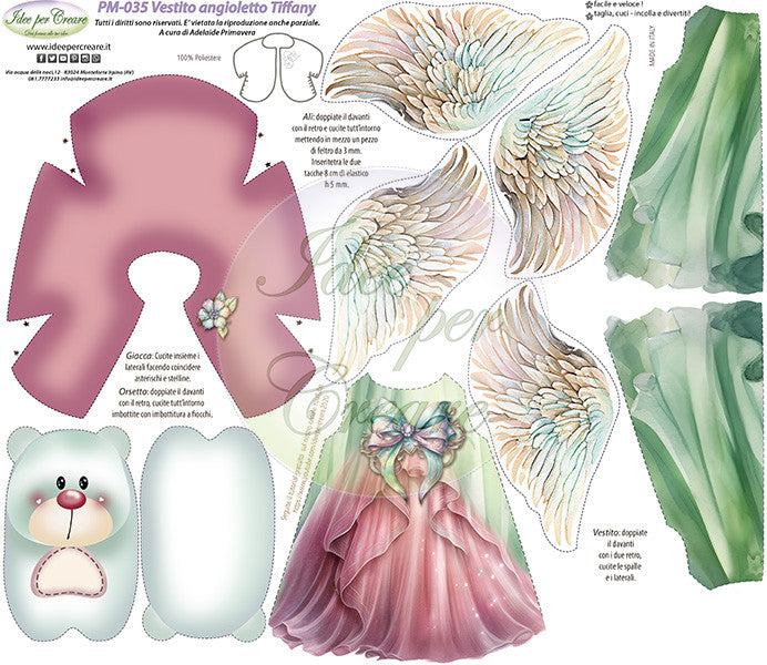 Pannello Medio Vestito Angioletto Tiffany Idee Per Creare