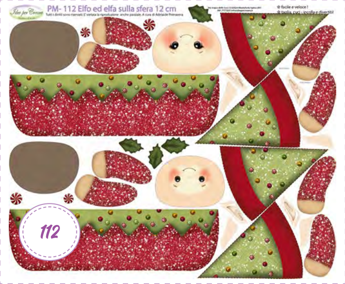Pannello Medio Elfo ed Elfa Sulla Sfera 12cm Idee Per Creare