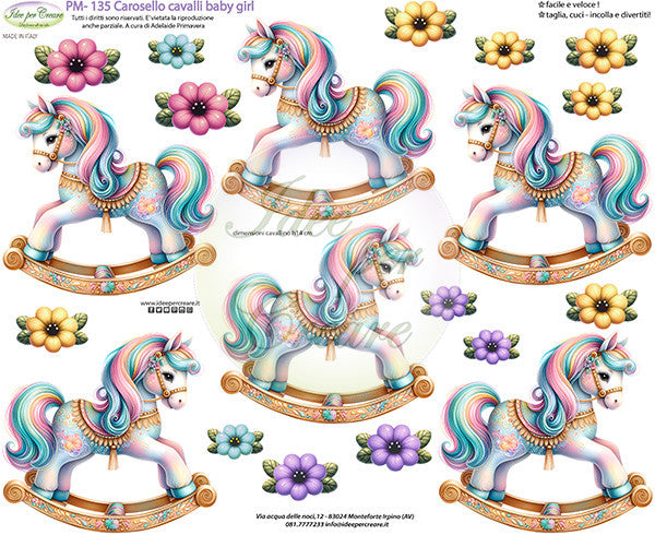 Pannello Medio Carosello Cavalli Baby Girl Idee Per Creare