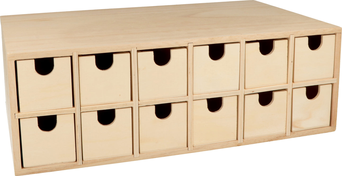 Base Calendario Avvento in Legno Artemio