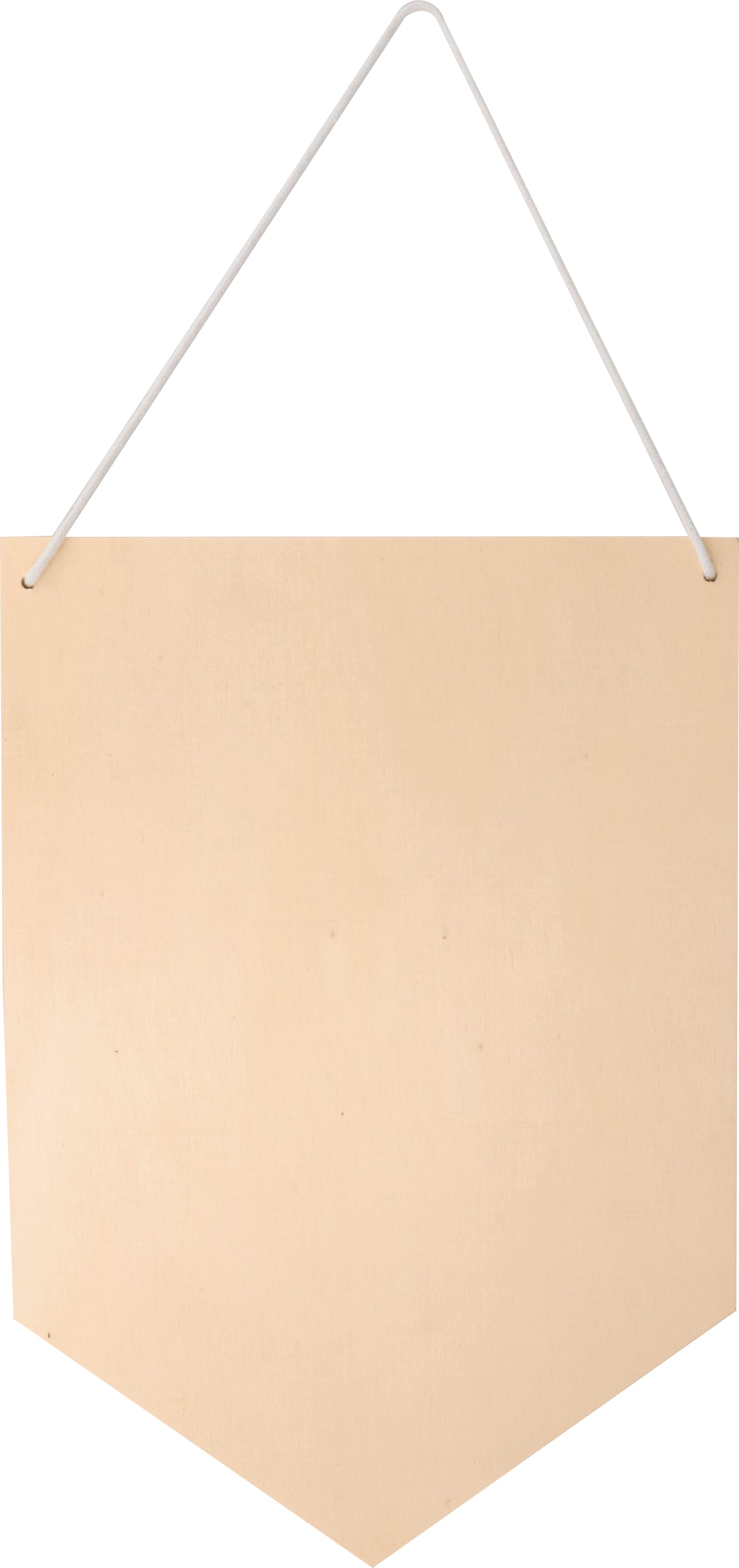 Targhetta a Bandiera in legno Artemio