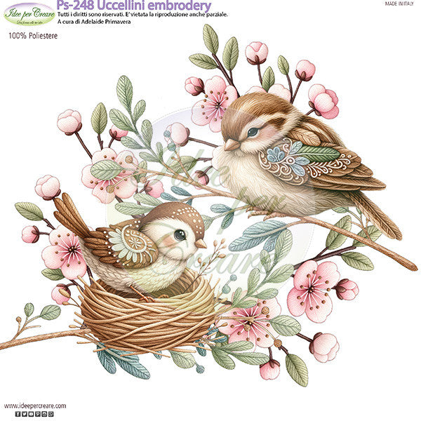 Pannello Mini Uccellini Embrodery Idee Per Creare