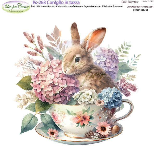 Pannello Mini Coniglio in Tazza Idee Per Creare