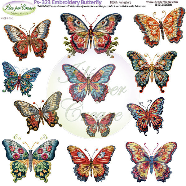 Pannello Mini Embroidery Butterfly Idee Per Creare