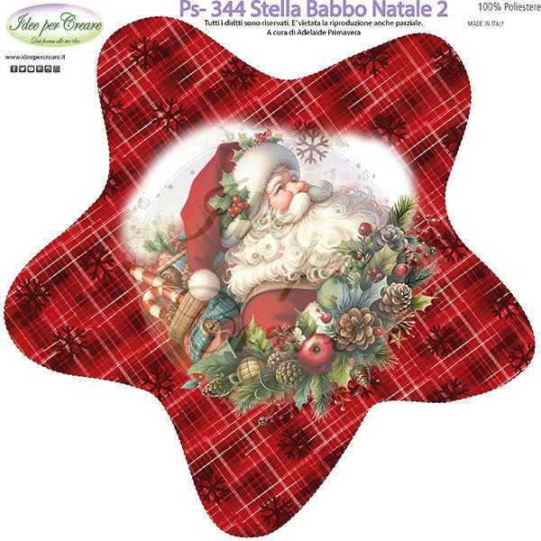 Pannello Mini Stella Babbo Natale 2