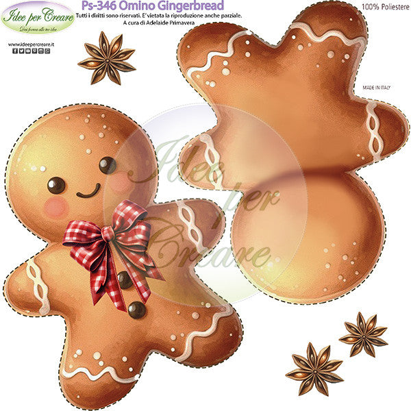 Pannello Mini Omino Gingerbread