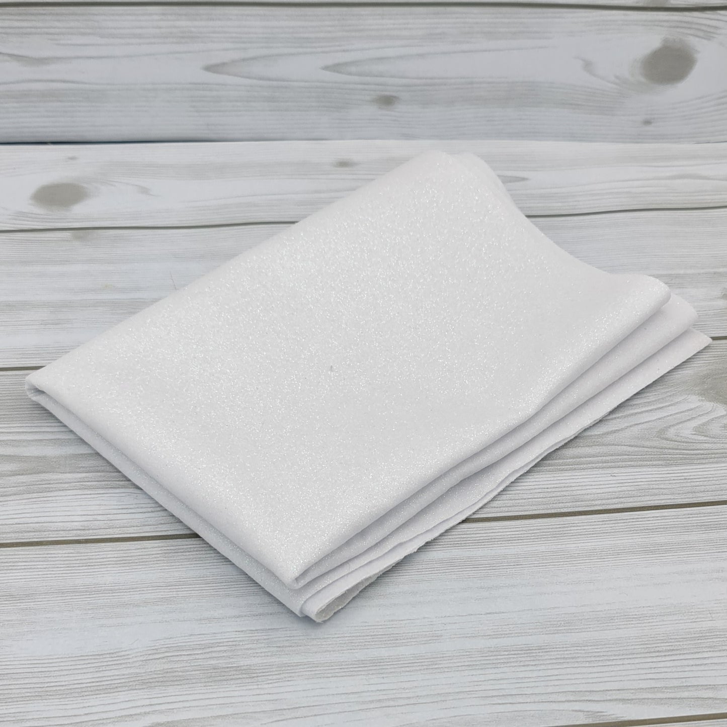 Pannolenci Glitter Bianco 50x70 Gogolandia