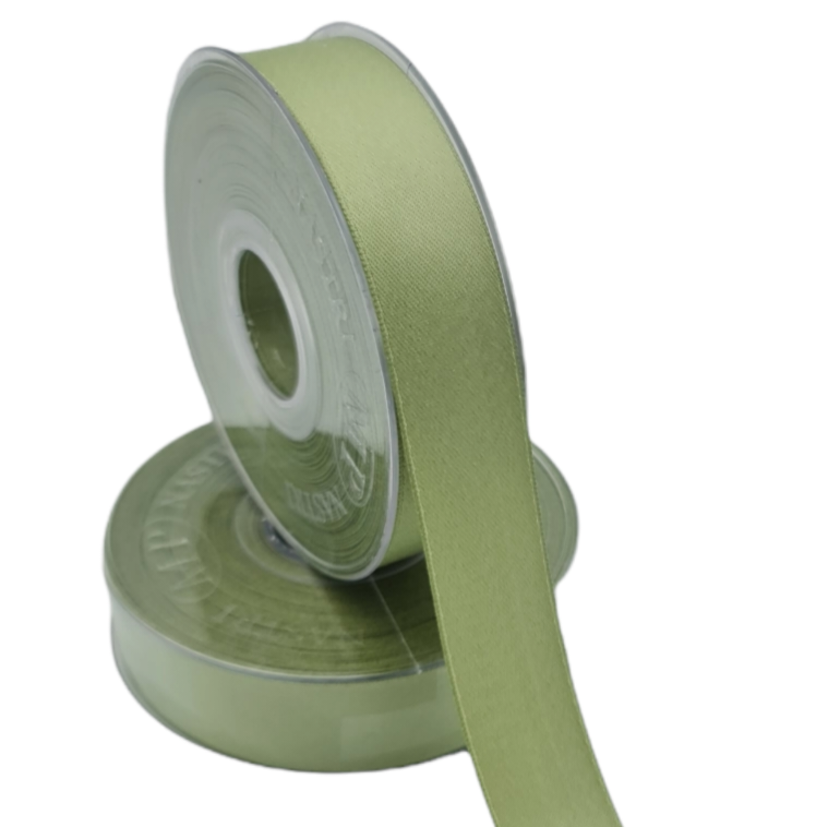 Nastro Double Satin Salvia 25mm Gogolandia