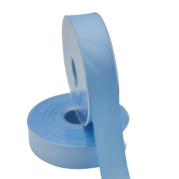 Nastro Double Satin Celeste 25mm Gogolandia