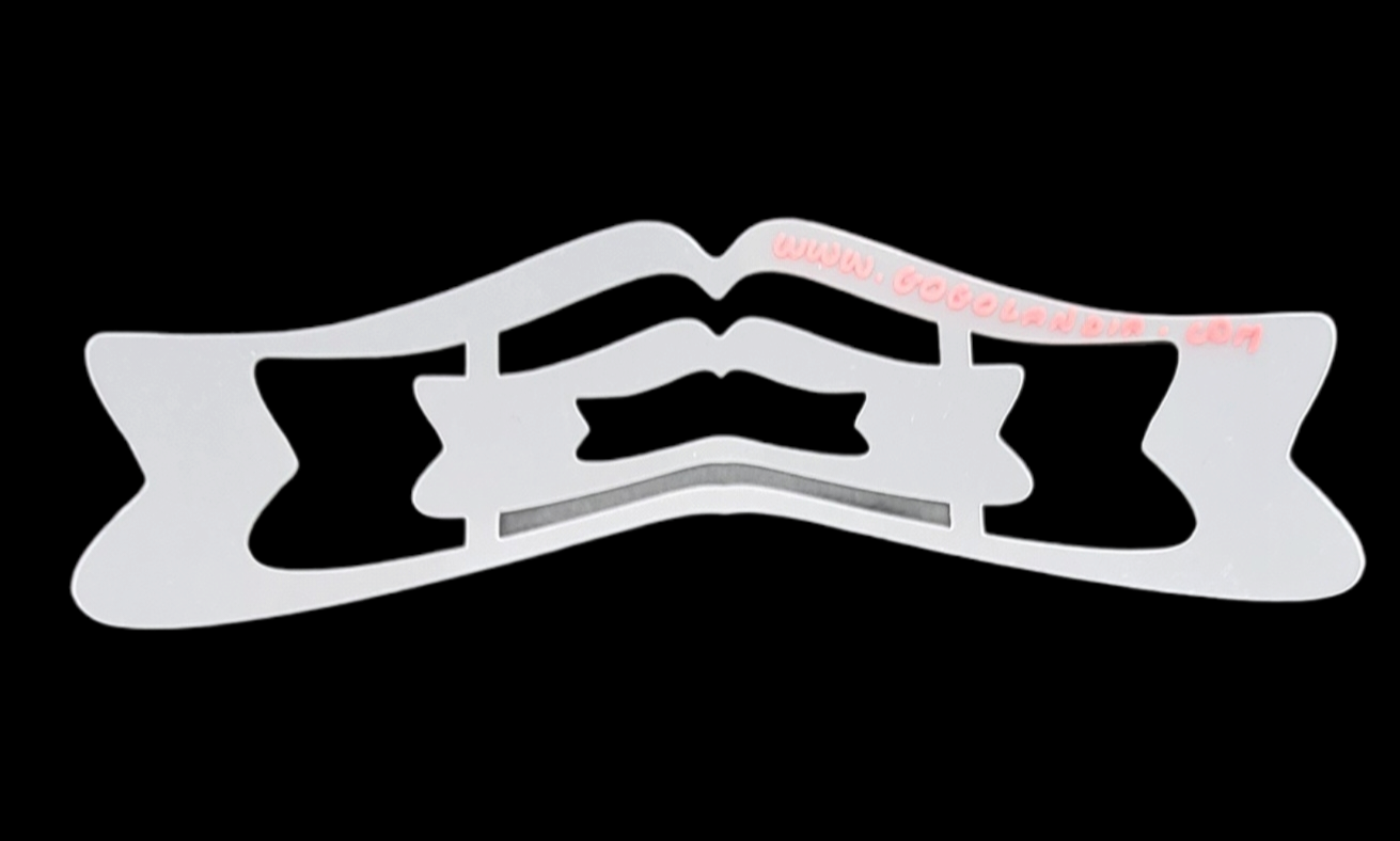 Pochoir en polypropylène pour bannières