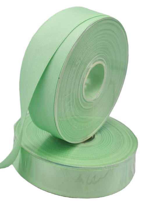 Nastro Double Satin Ice Green 25mm Gogolandia