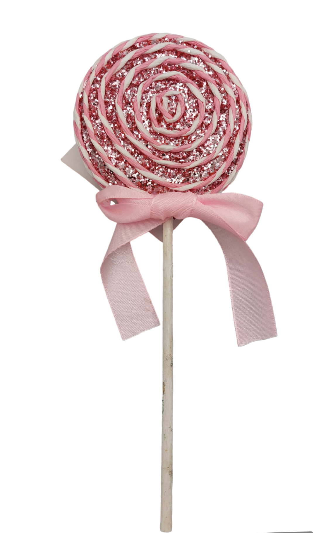 Pink Glitter Lollipop 25cm