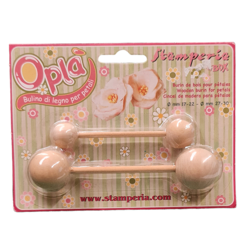 Bulini Legno in set da 2pz Stamperia