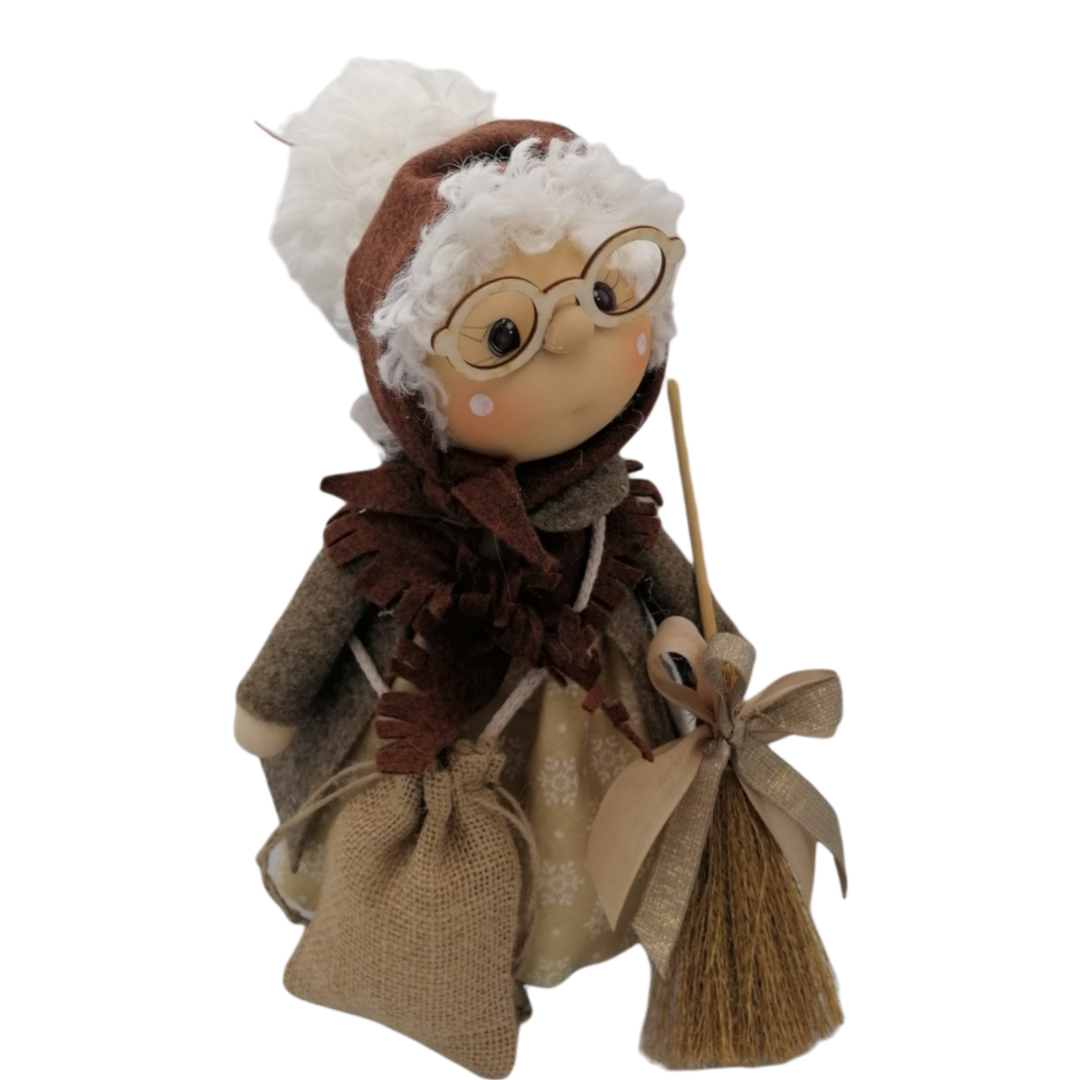 Cartamodello Befana con Gambe In Legno