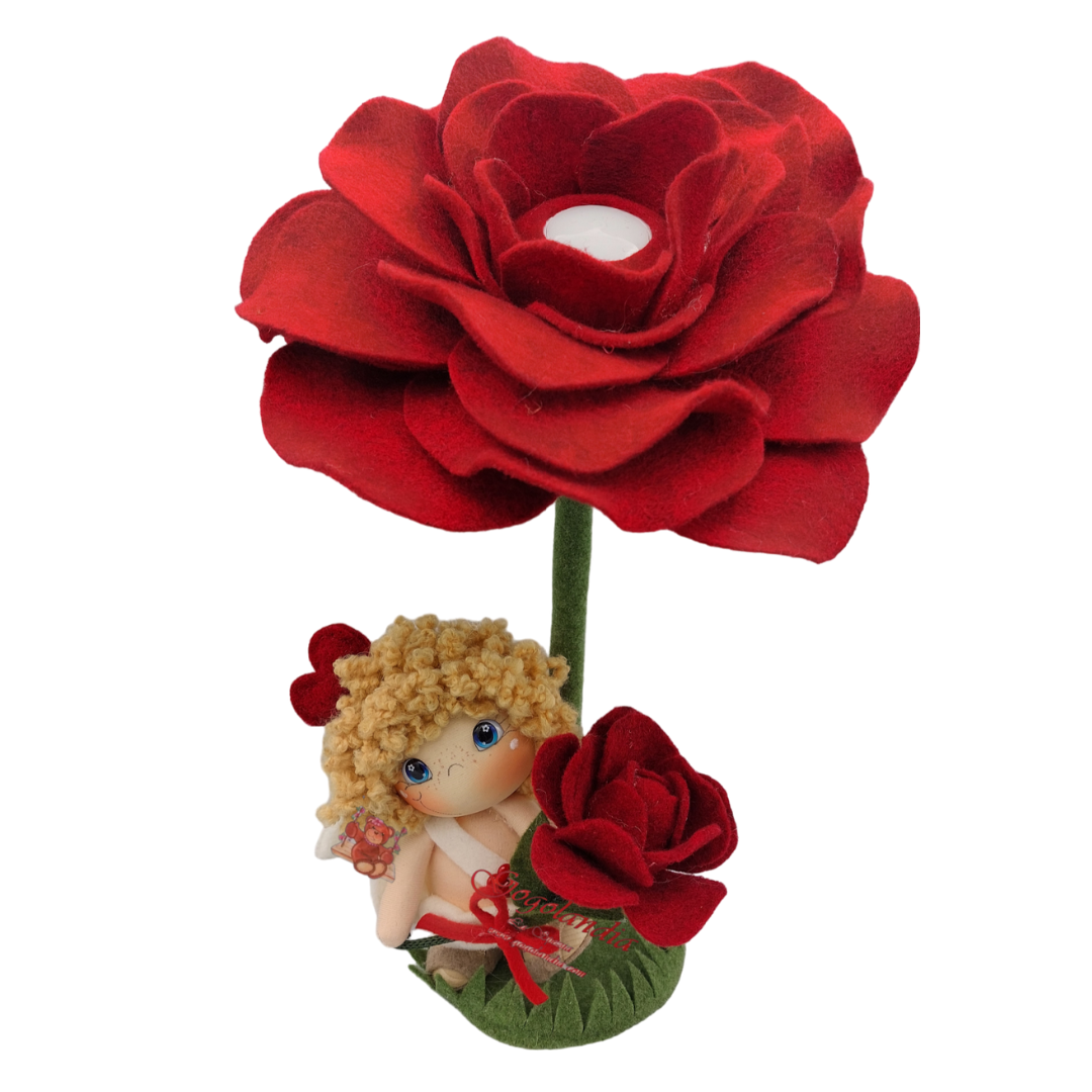 Kit Camelia Luminosa con Cupido Fiorellino