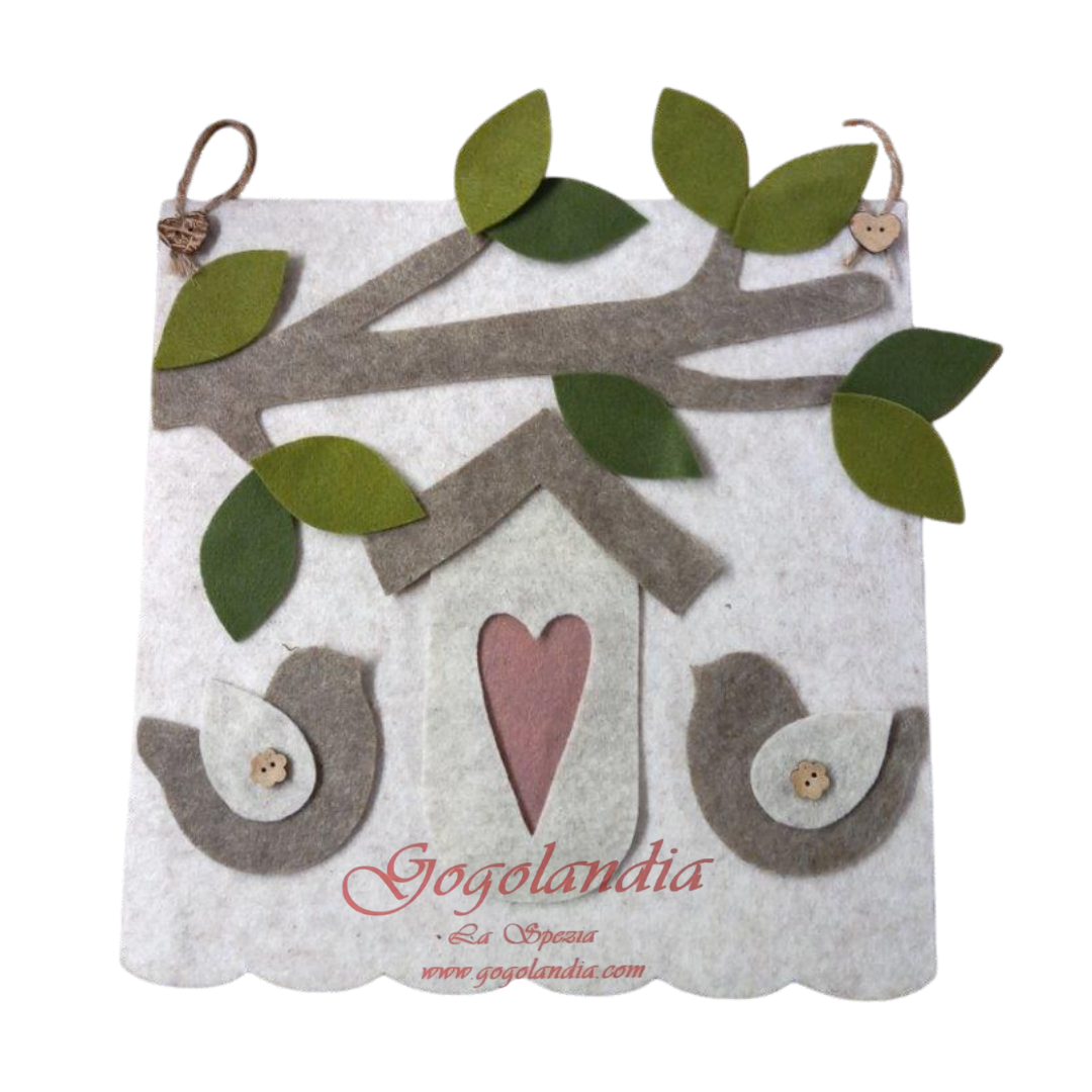 Casette in Feltro Piccole Noce