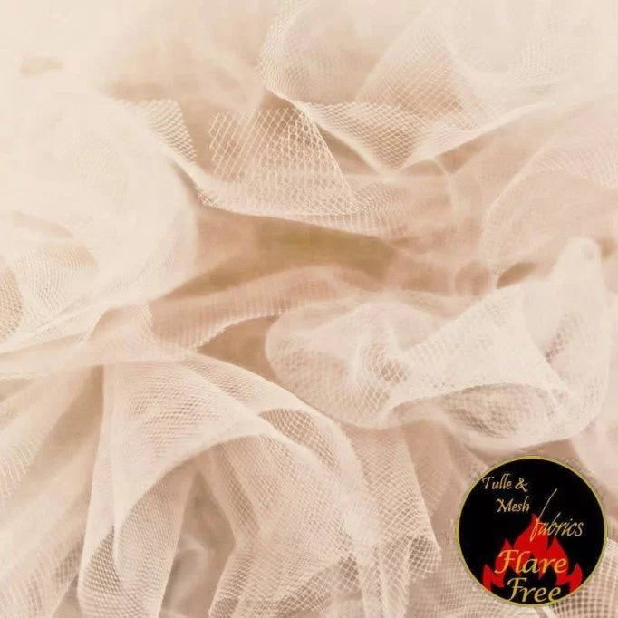 Tulle Avec Étoiles Ivoire 15cm