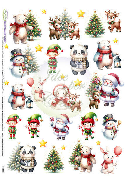 Carta Riso A3 Idee Per Creare Soggetti Natalizi