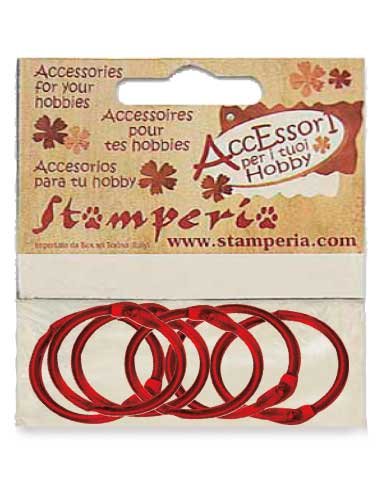 Anelli Rossi 6pz Stamperia