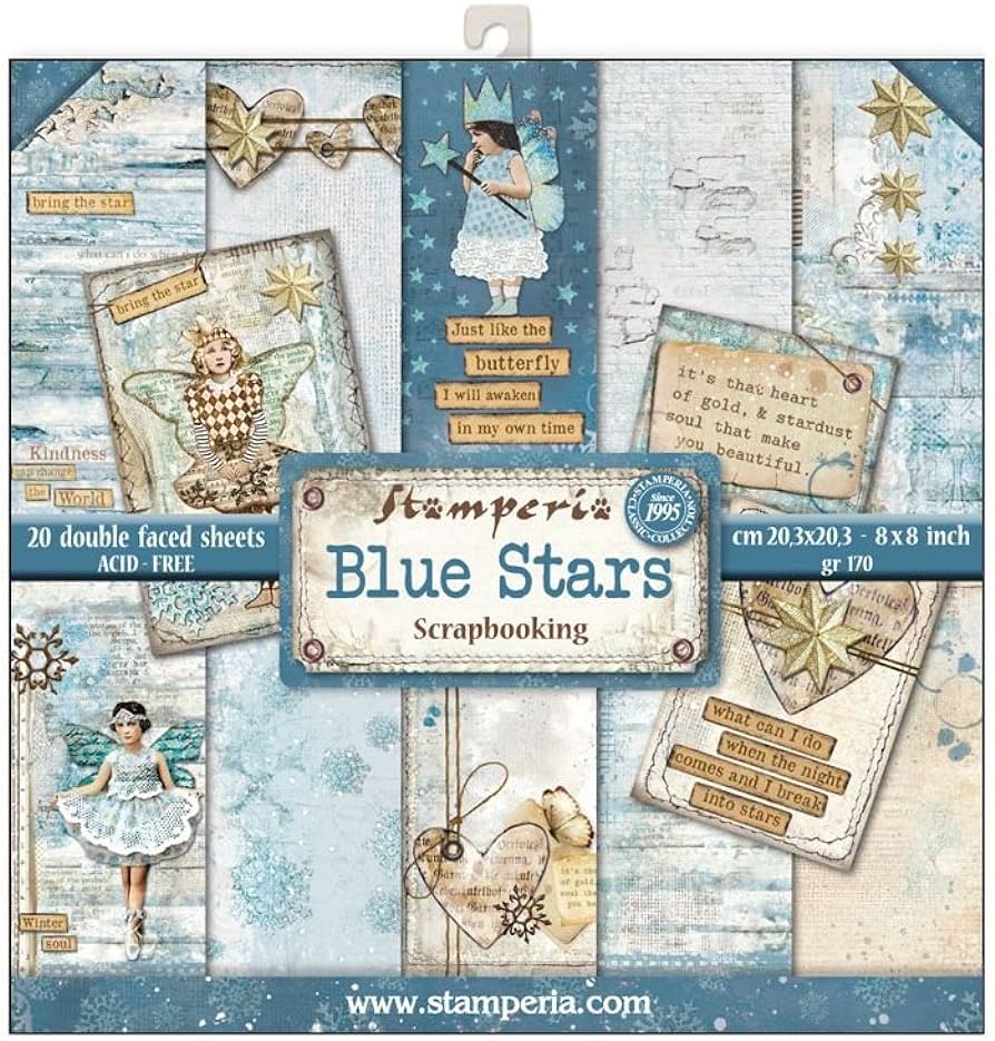 Blocco Stamperia Blue Star 20x20