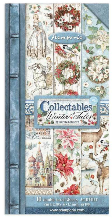 Blocco Stamperia Winter Tales 15x30