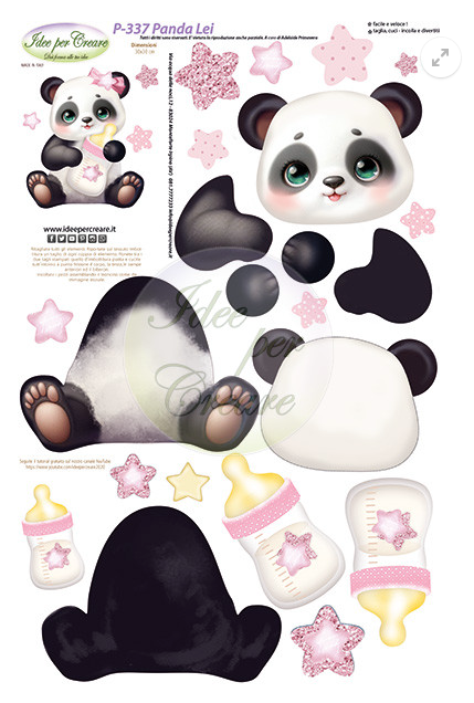 Pannello Coccarda Panda Lei Idee Per Creare In Pannolenci