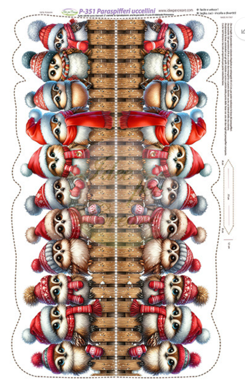 Pannello Paraspifferi Uccellini