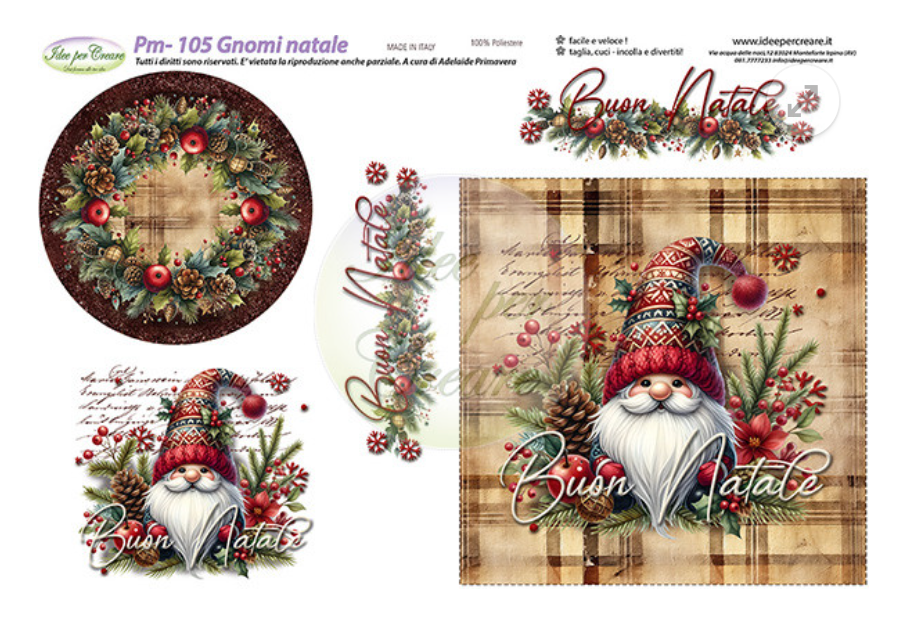 Pannello Medio Gnomo Natale Idee Per Creare