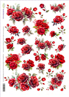Carta Riso A3 Idee Per Creare Rose Rosse