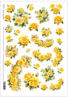 Carta Riso A3 Idee Per Creare Rose Gialle