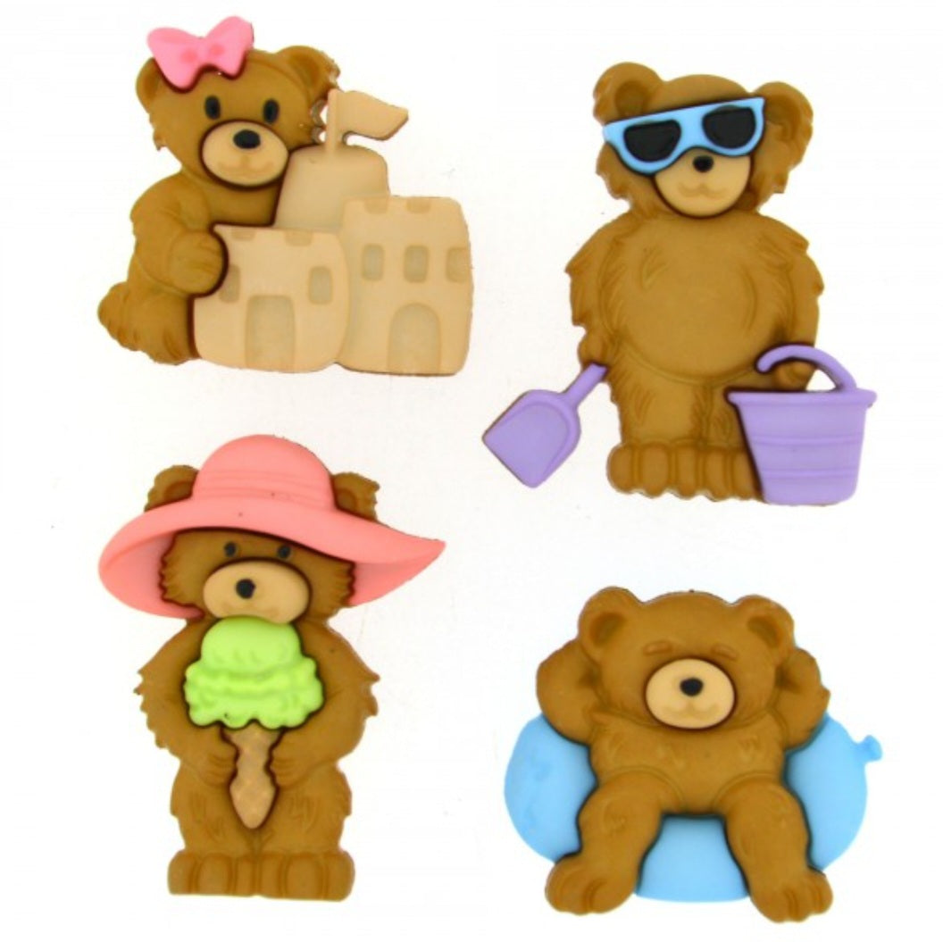 Summer Bears buttons