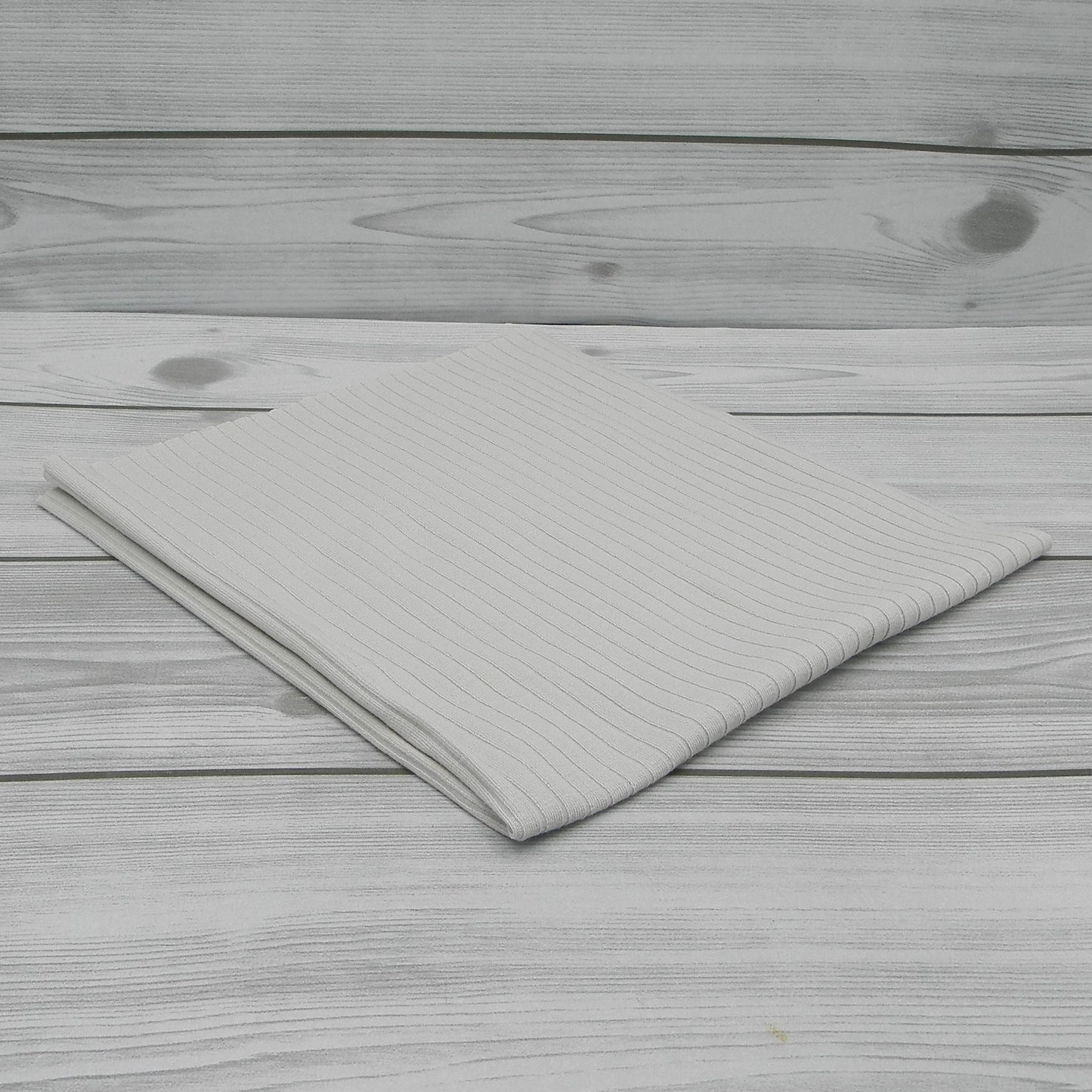 Dove Gray Striped Jersey Fabric