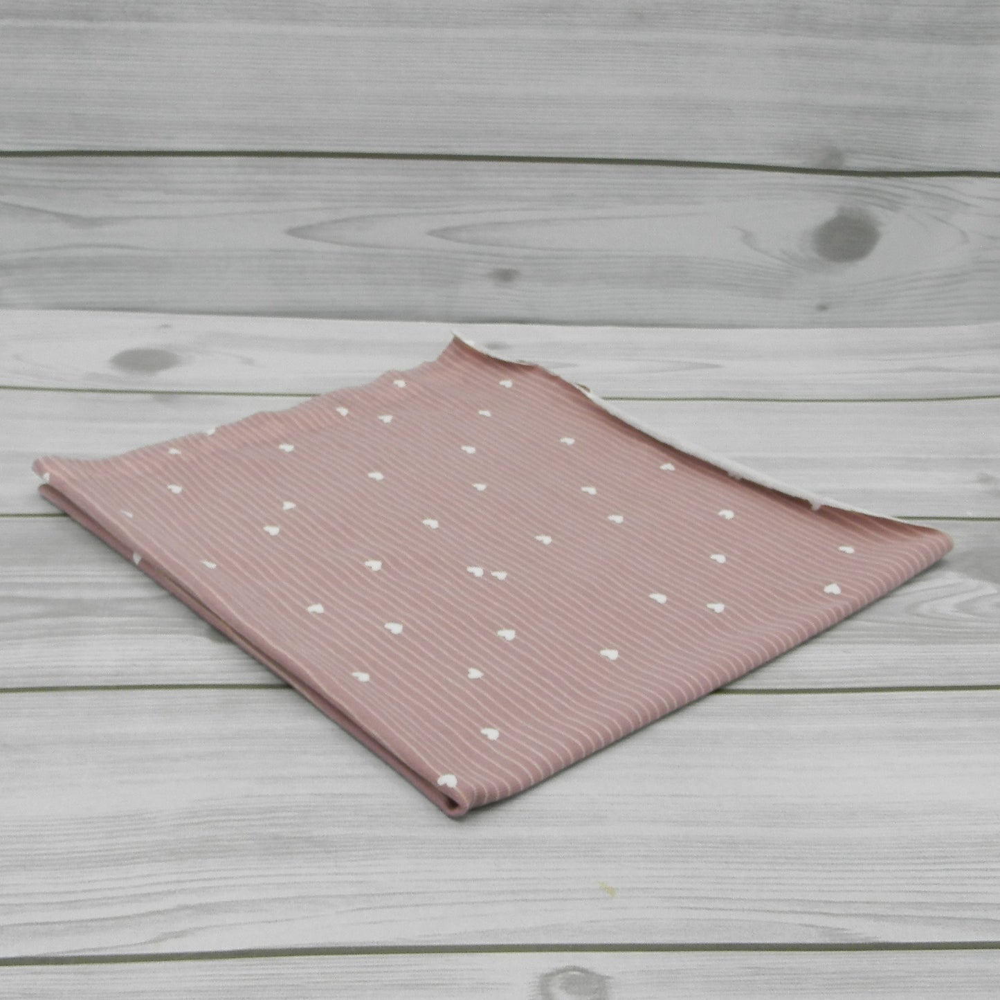 Dove Gray Striped Jersey Fabric