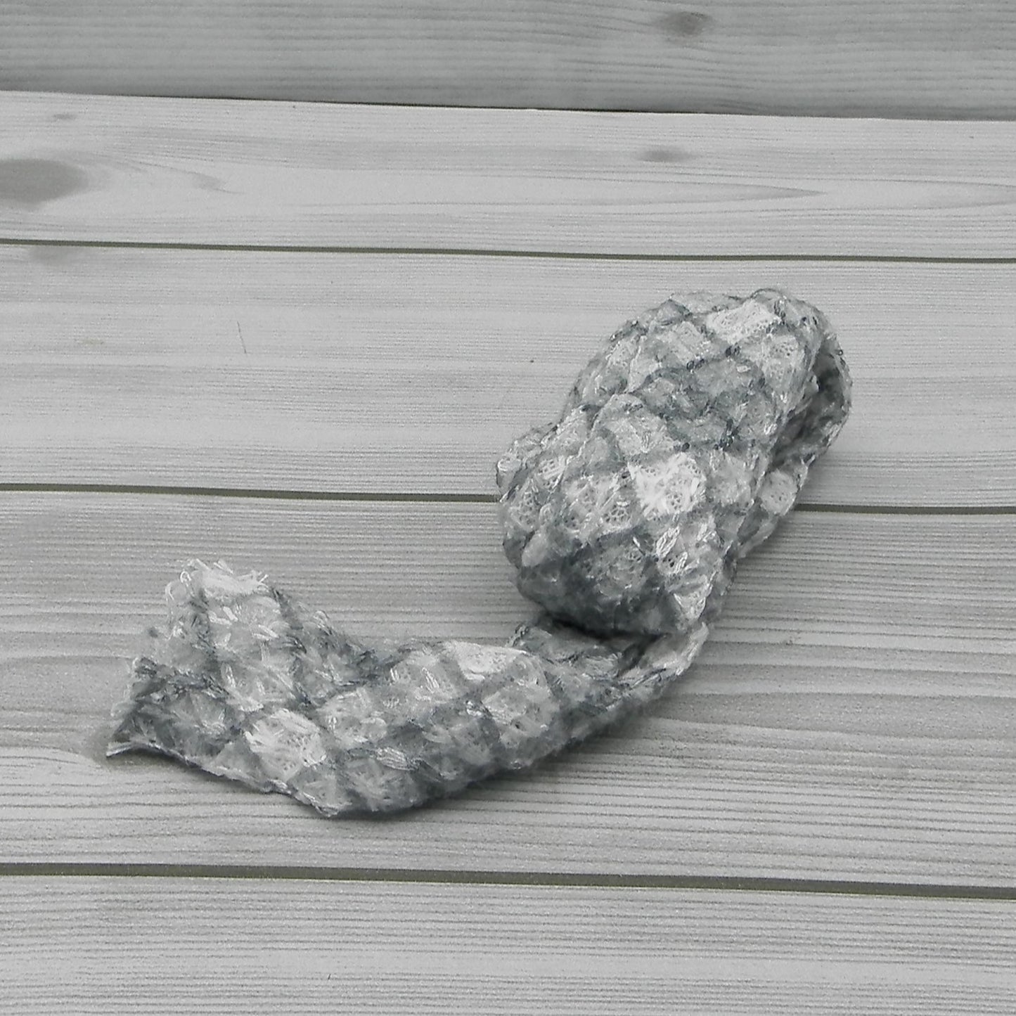 Tubolare Paillettes Scozzese Grigio 3,5cm Le Meraviglie di Teo