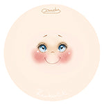 Big Face printed on Candy fabric