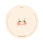 Viso Piccolo stampato su tessuto Funny