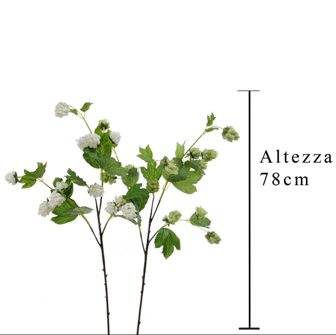Branche de fleur de houblon 2 pièces