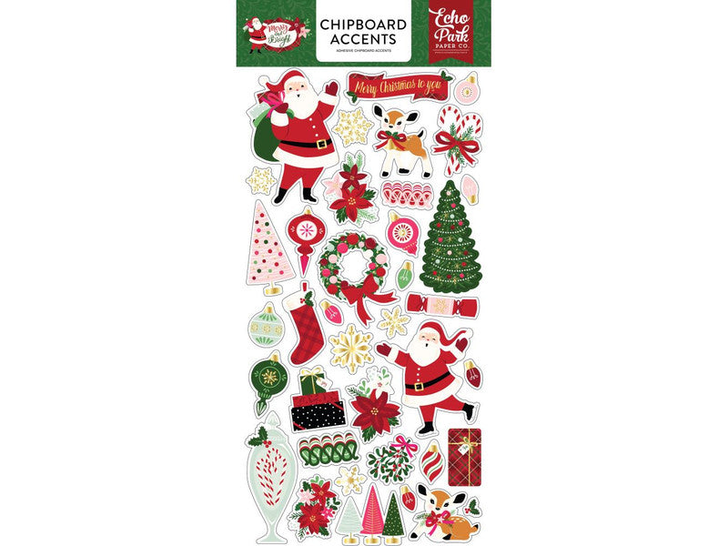 Chipboards Merry & Bright Echo Park