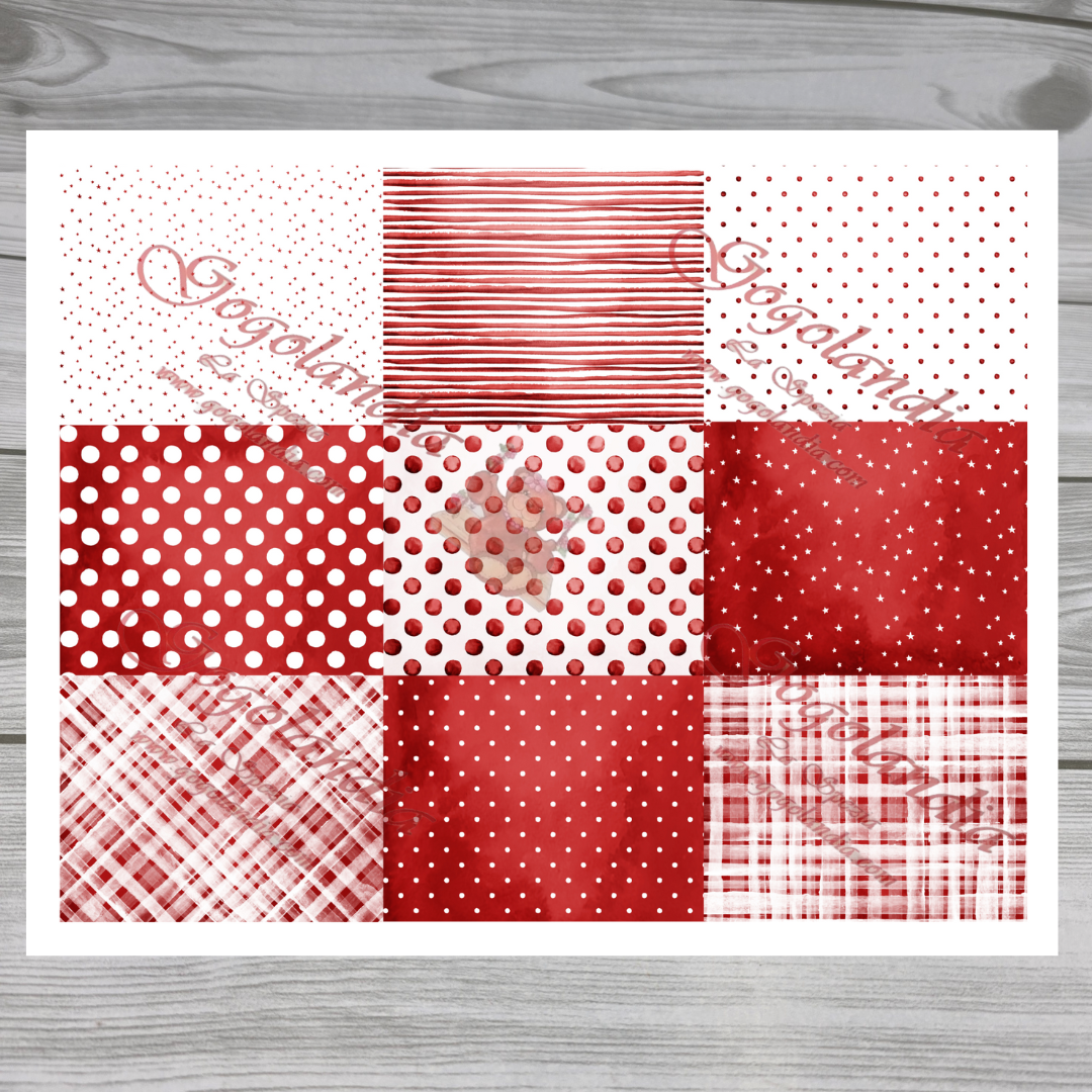 Pannolenci Patchwork Rosso Gogolandia