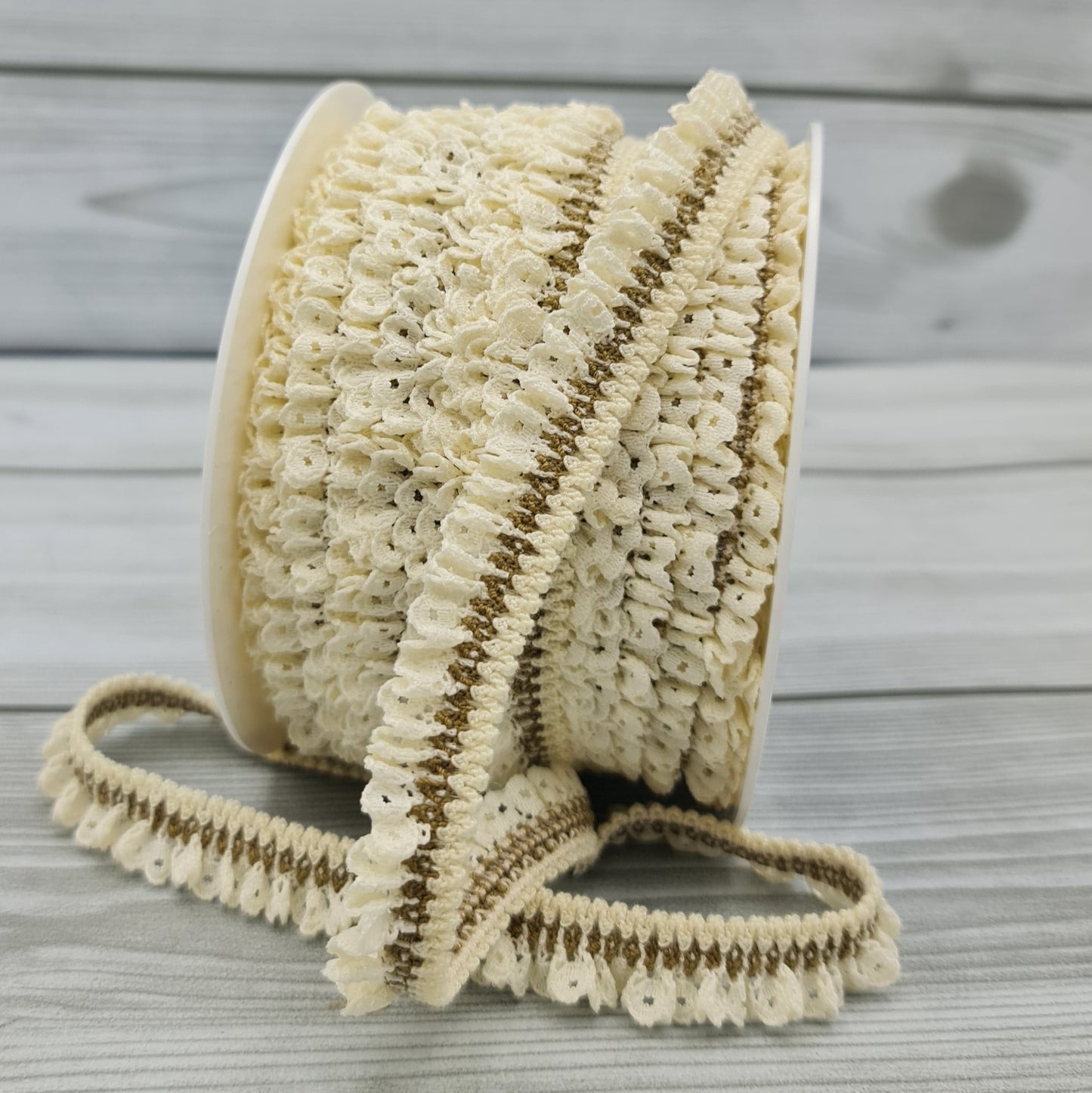 Passamaneria Elastica Beige 1,5 cm Gogolandia