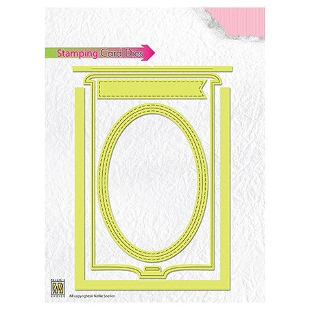 Stamping Cards Oval STCD002 Nellie's Choice die