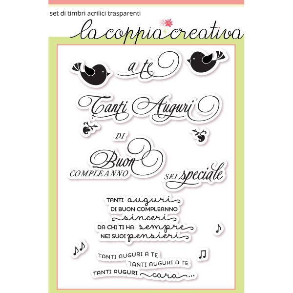 Timbro Buon Compleanno T. La Coppia Creativa