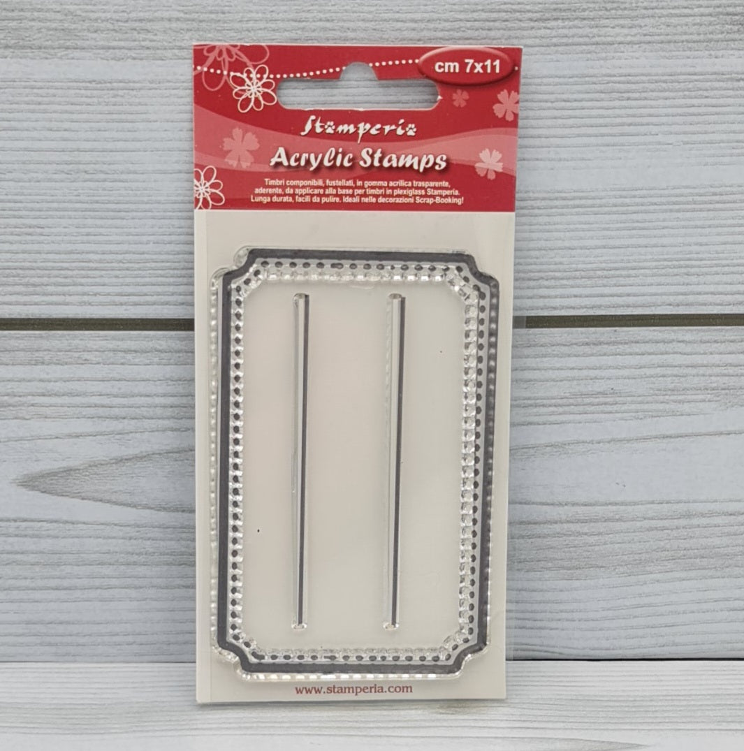 Timbro in Silicone Stamperia Etichetta WTK143