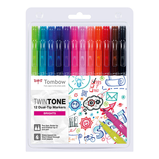 Set Twin Tone Brights Tombow